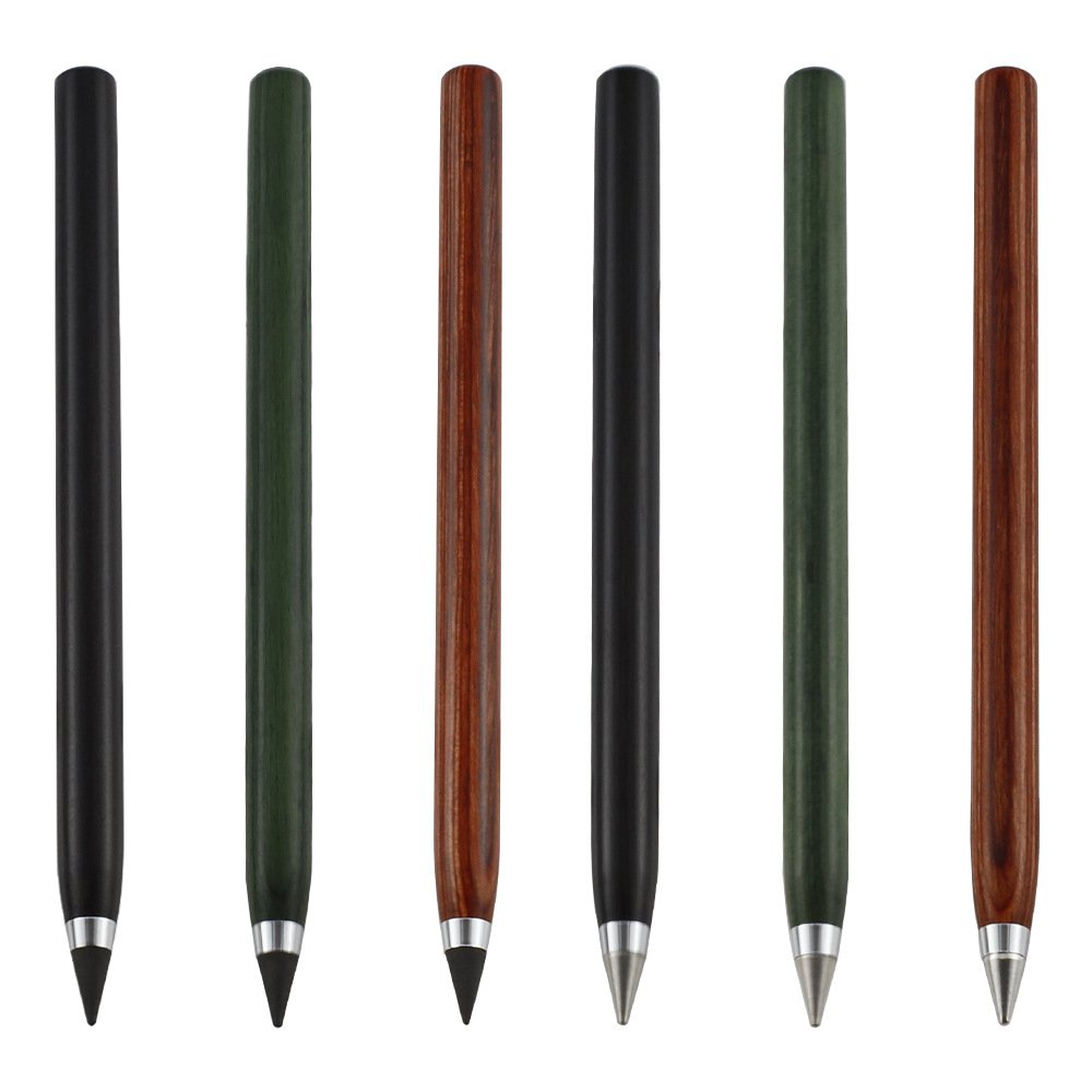 Unlimited Writing Tools Eternal Stylograph Infinite Pen Endless Lapiz Black Green Ebony Wood Inkless Infinity Pencil