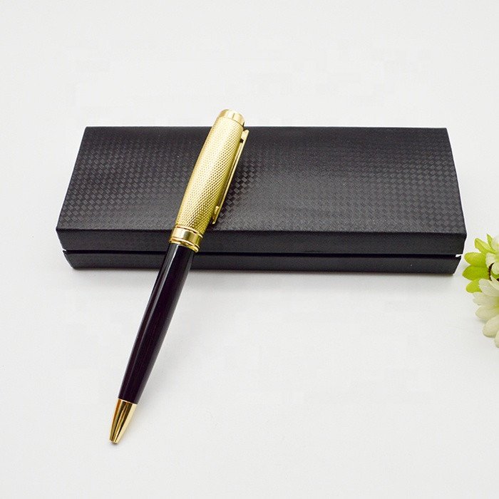 Business Cooperation Gift Customized Company Logo Printed Pen 0.7mm Promotional Metal Ballpoint Pen