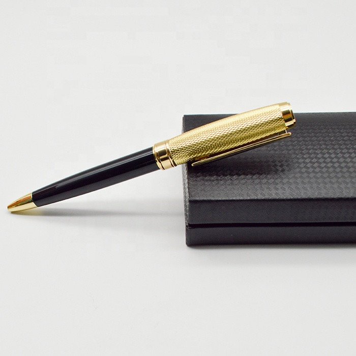 Business Cooperation Gift Customized Company Logo Printed Pen 0.7mm Promotional Metal Ballpoint Pen