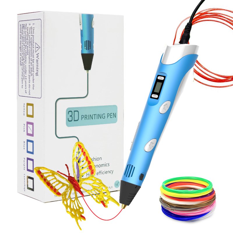 Unleash Doodle Kids 3D Pens Creative DIY Toy Gift for Children ABS Filament 1.75 mm Diameter with Charging Cable