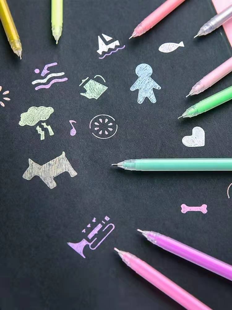 DIY Highlighter Pastels Sketchi highlight gel pen smooth writing customized gel pen notepad special pen