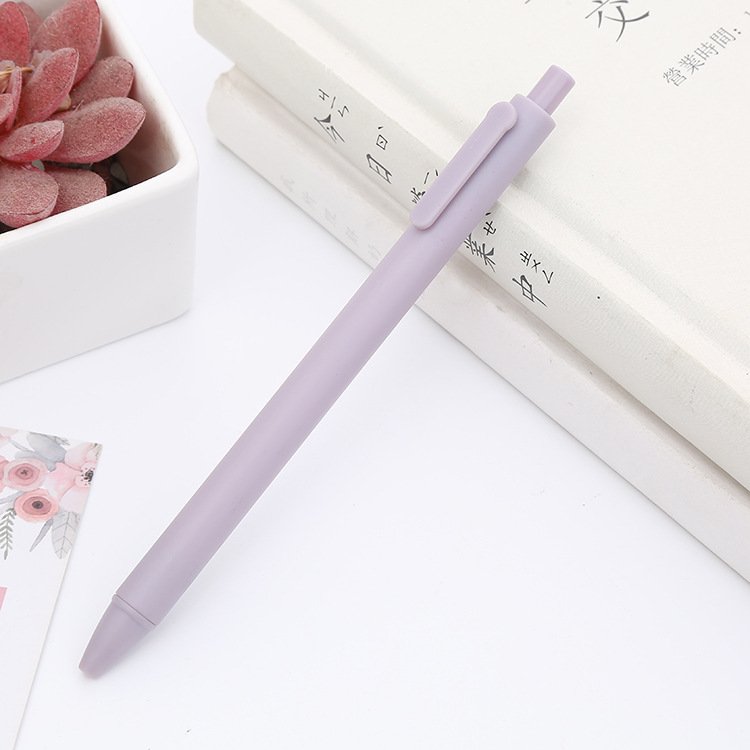 Multicolored Macaron Color Plastic Cheap Ballpoint Pens With Retractable Custom Printed Logo Gel Pen For Stationery Office