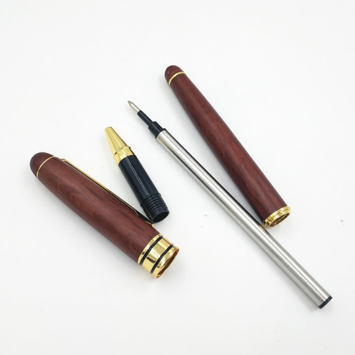 Luxury Walnut Ballpoint Pen Writing Set Elegant Fancy Nice Gift Pen Set for Signature Executive Business Office Supplies