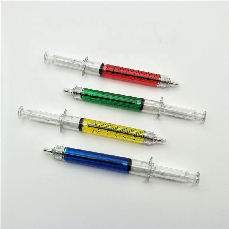STASUN Hot Sell Colorful Syringe Ball Point Pen