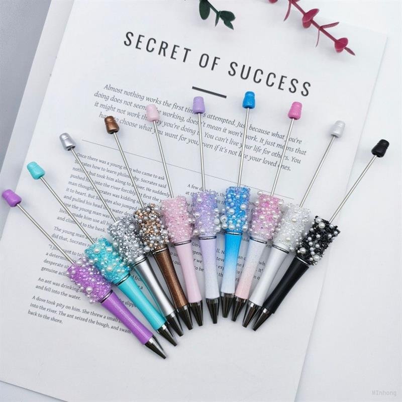 diy pearl sugar beaded pen high appearance level full star ballpoint selling student stationery spot wholesale