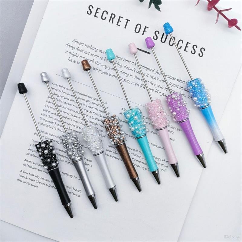 diy pearl sugar beaded pen high appearance level full star ballpoint selling student stationery spot wholesale