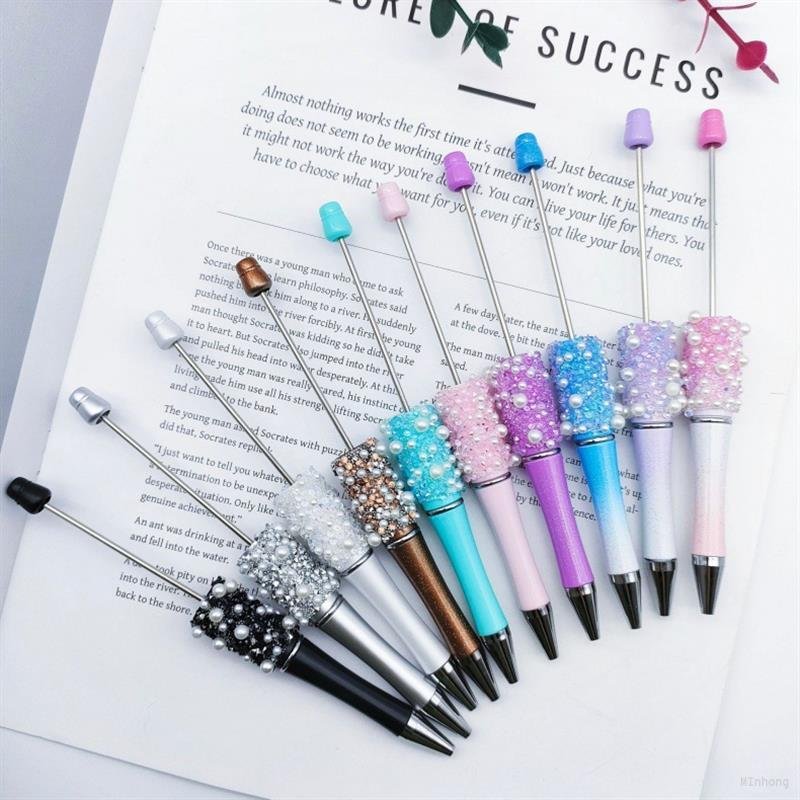 diy pearl sugar beaded pen high appearance level full star ballpoint selling student stationery spot wholesale