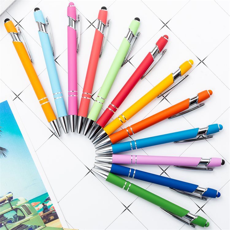 Best Cheap Click Pen Promotional Metal Touch Screen Ballpoint Pens With Customized Logo pens