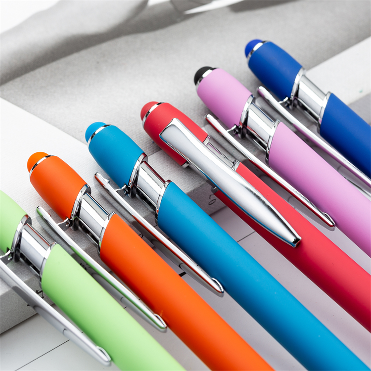 Best Cheap Click Pen Promotional Metal Touch Screen Ballpoint Pens With Customized Logo pens