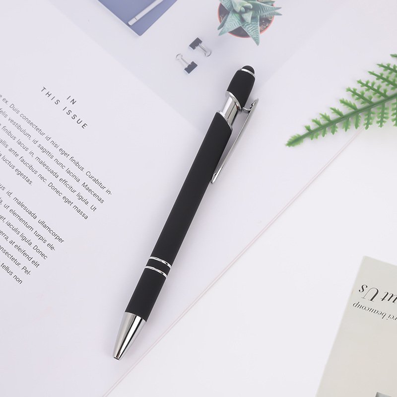 Custom 2-in-1 Stylus Retractable Ballpoint Pen with Stylus tip, Metal Stylus Pen for Touch Screens