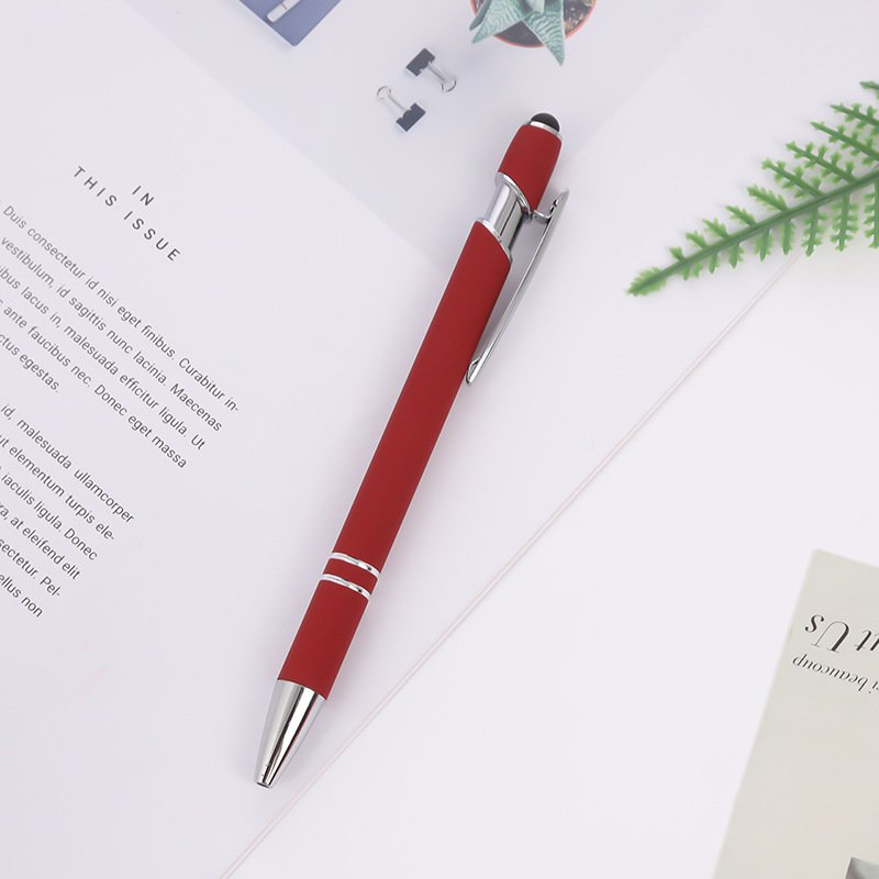 Custom 2-in-1 Stylus Retractable Ballpoint Pen with Stylus tip, Metal Stylus Pen for Touch Screens