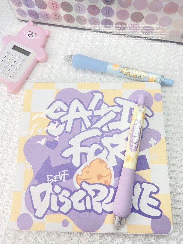 School delicate neutral pen cute cartoon push brush problem pen wholesale 0.5mm cloud grip black student pen school stationery