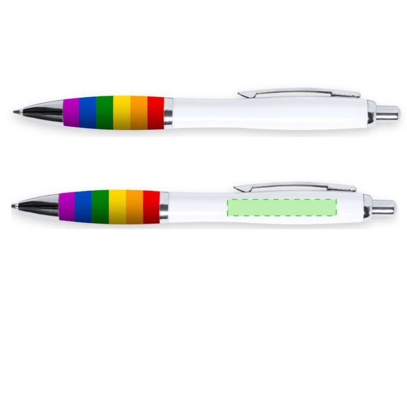 Custom promotional branded plastic RAINBOW grip pen AMERICAN FLAG ballpoint pen full color logo USA Theme custom logo pen