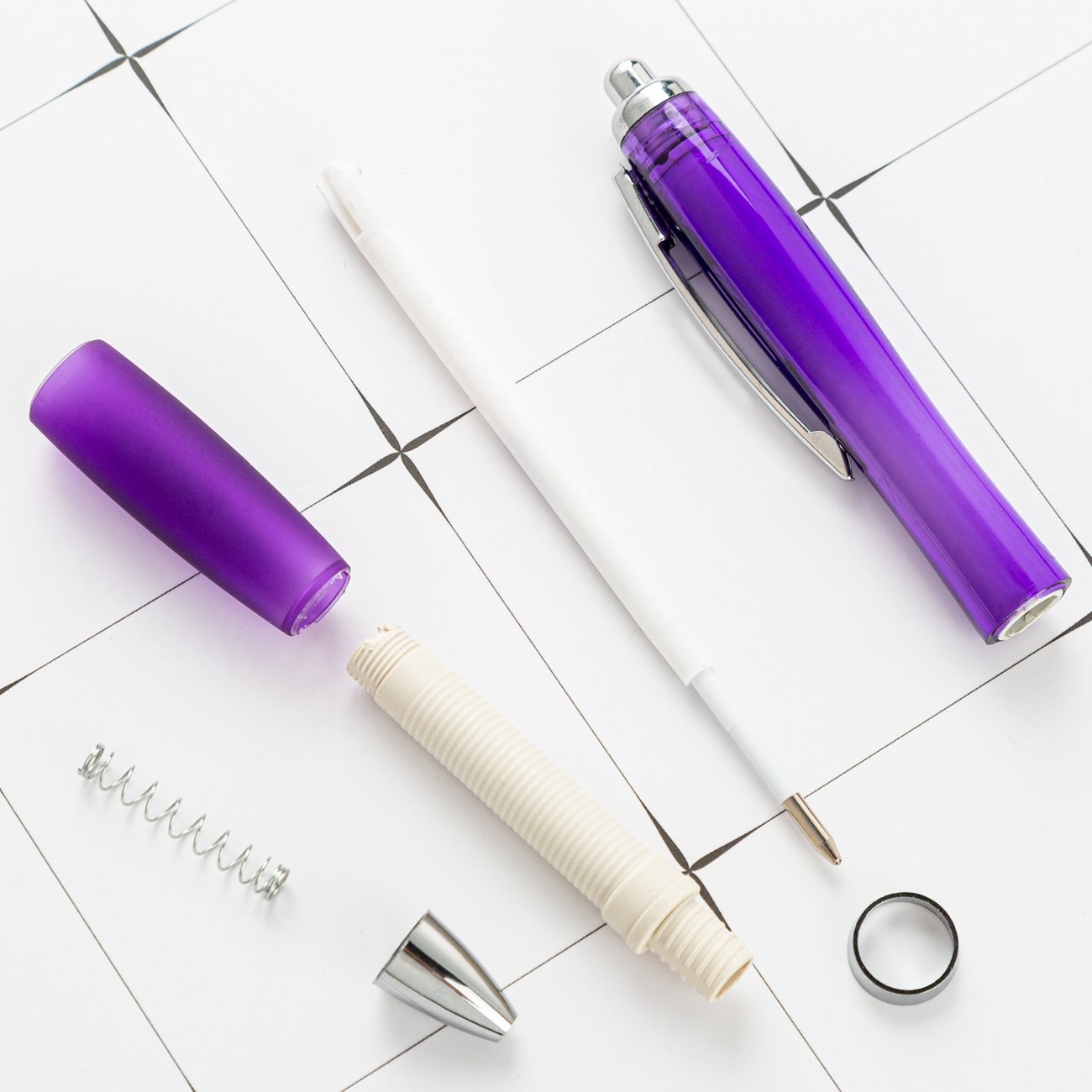 Hot Selling Gradient Color Ballpoint Pen Durable Stylus with Custom Logo Plastic Metal Material for Gifts
