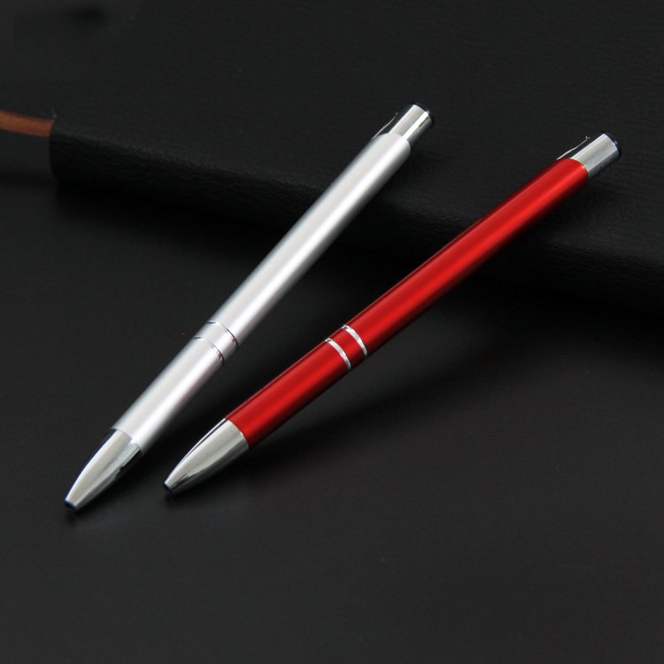 New promotion cheap metal pens with personalized custom laser engraved print branded logo manufacturer gift ballpoint