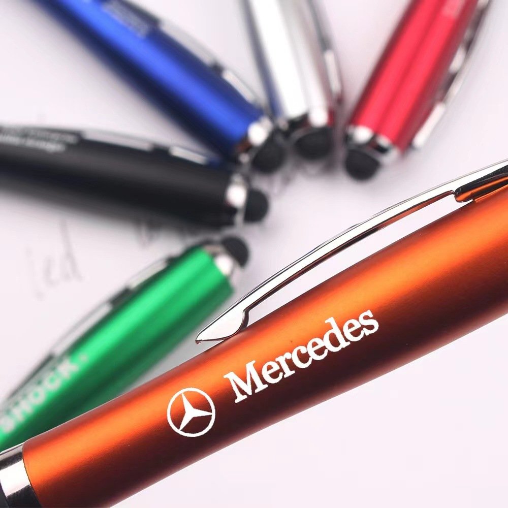 Custom Black Led Light Up Gift Soft Touch Screen Ball Point Pen Custom Cheap Plastic Active Stylus Promotion Ball Pen With Logo
