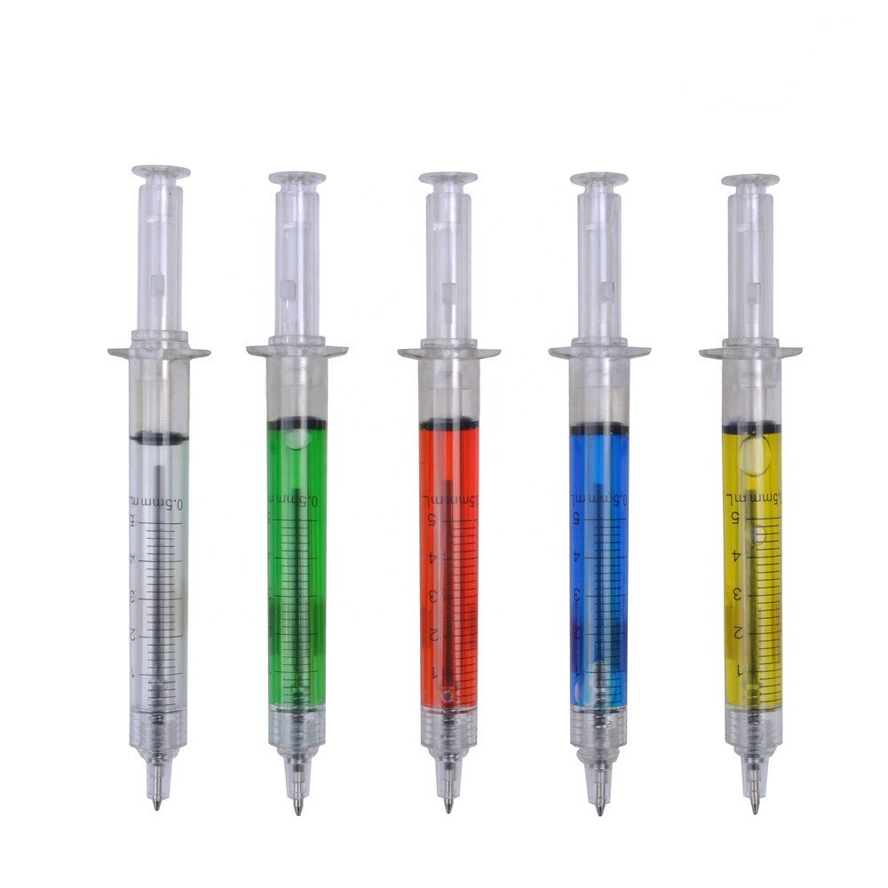 Hot Selling Promotional Gift Syringe Ballpoint Pen with Custom Logo