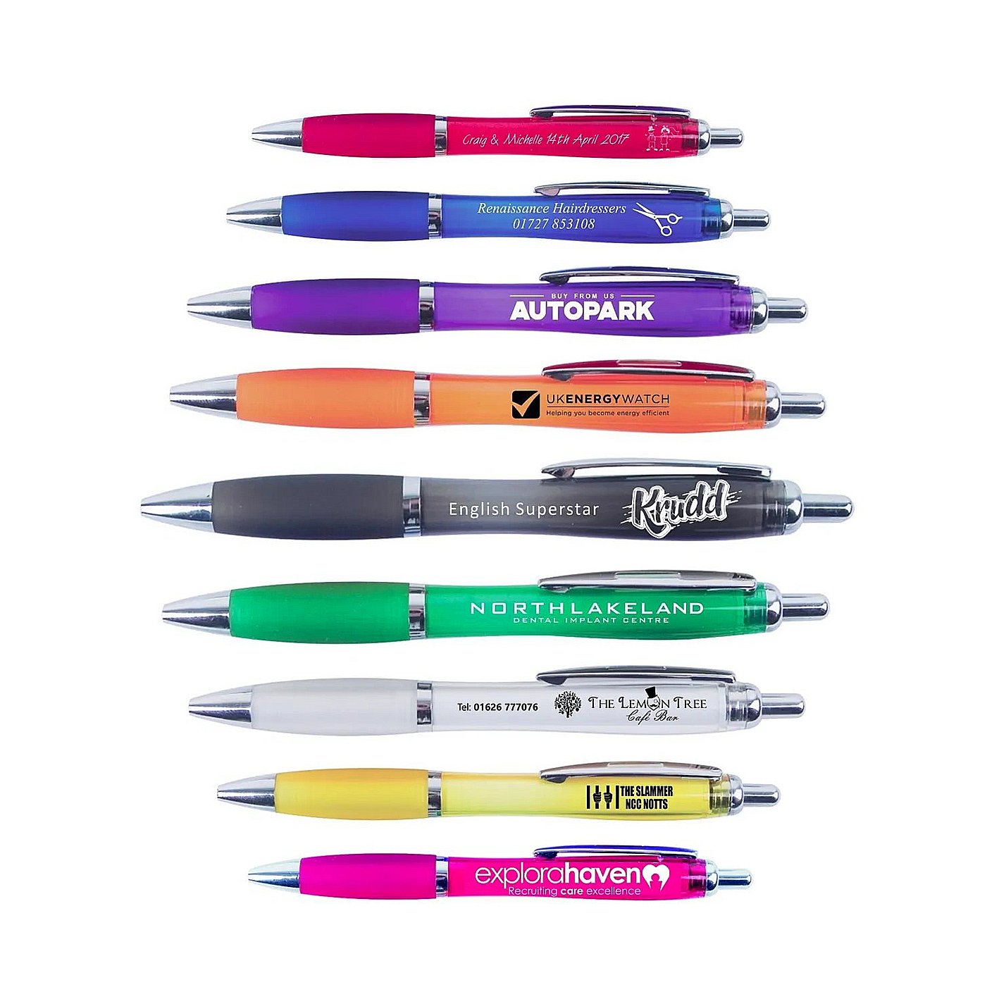 U-Meking Custom Logo Promotional Business Pen Rubberized Ballpoint Pen for Hotel and Party Events Metal and Plastic Material