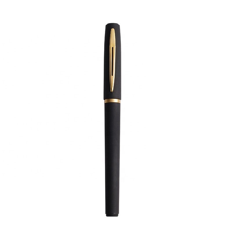 Neutral Pen Custom Stamping Advertising Pen Custom LOGO Gift Black Water Business Metal ballpoint Pen