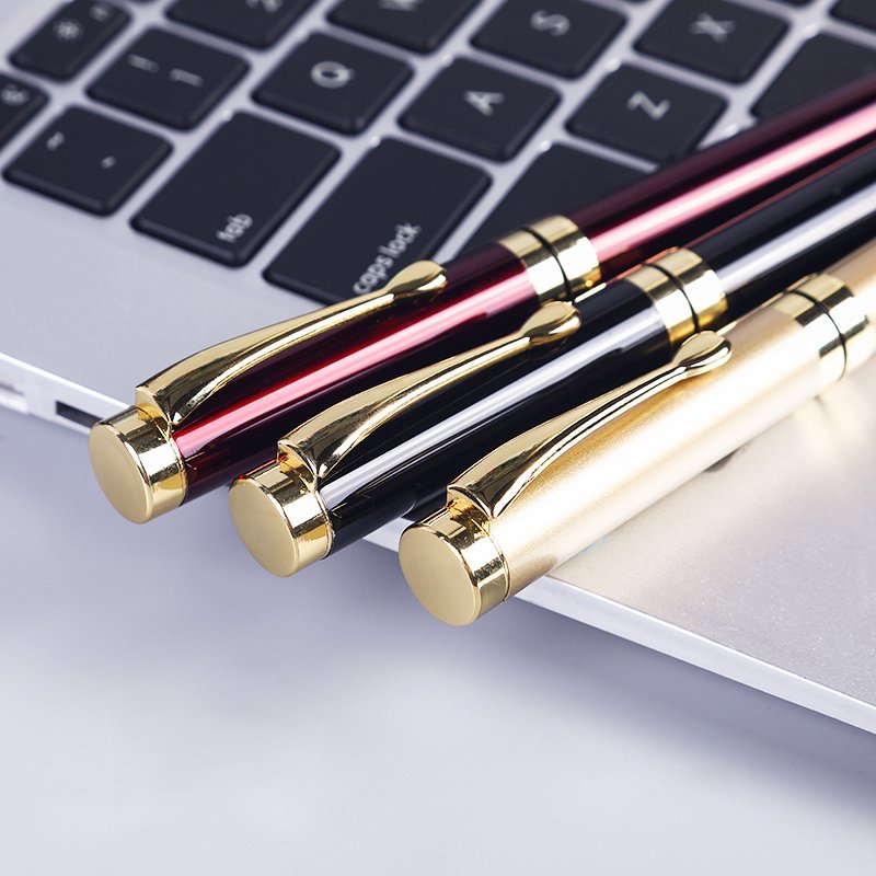 SHULI Manufacturer Wholesale Metal Pen High Quality Luxury Electroplating Black Ballpoint Pen Customised Logo Corporate Gift Pen