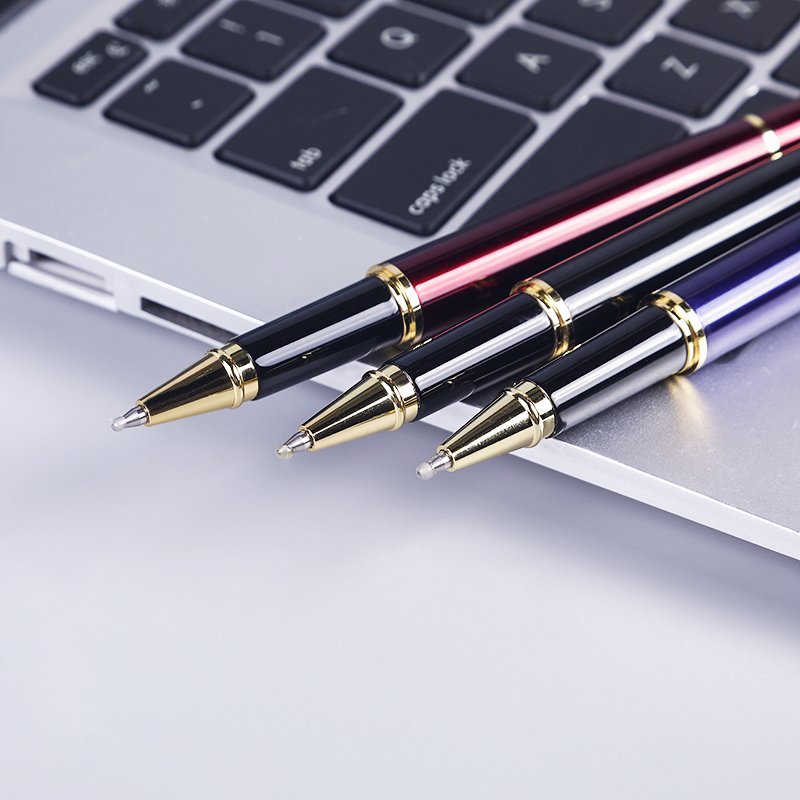 SHULI Manufacturer Wholesale Metal Pen High Quality Luxury Electroplating Black Ballpoint Pen Customised Logo Corporate Gift Pen
