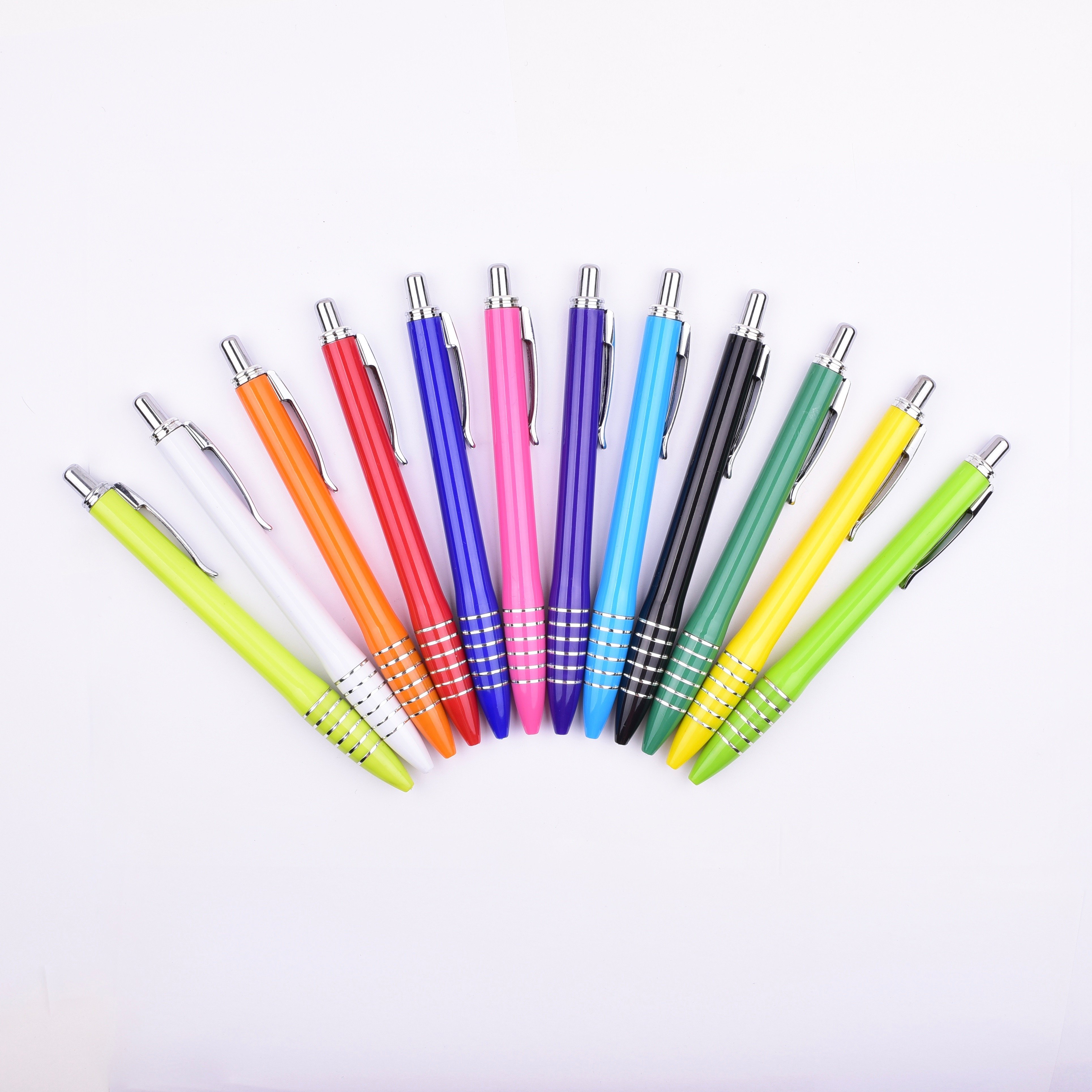 Best Selling Branded Metal Clip Ballpoint Pens Customized Logo High Quality with Fashion Design and 1.0mm Writing Width
