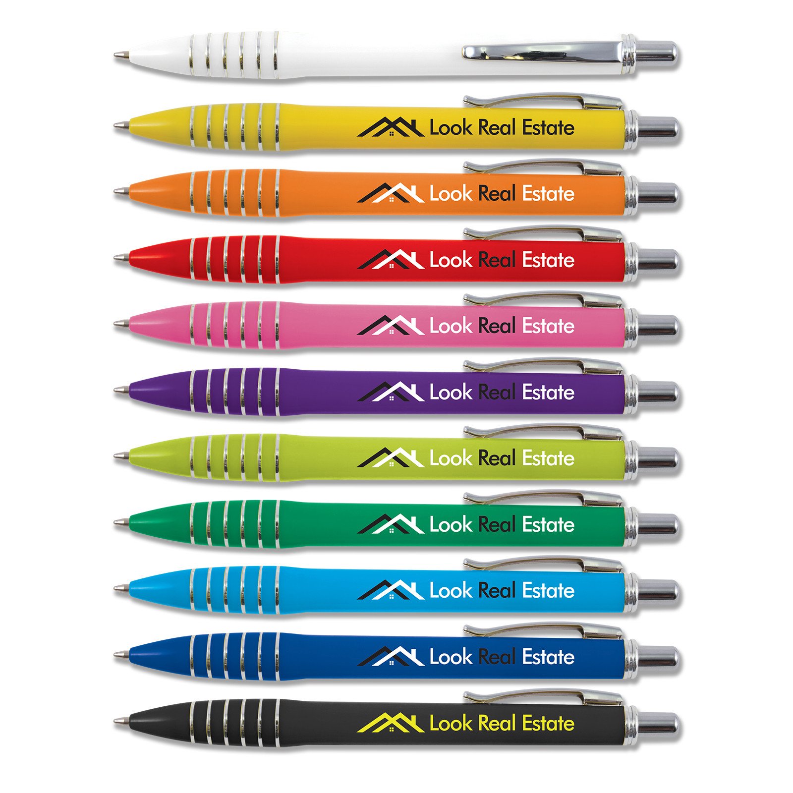 Best Selling Branded Metal Clip Ballpoint Pens Customized Logo High Quality with Fashion Design and 1.0mm Writing Width