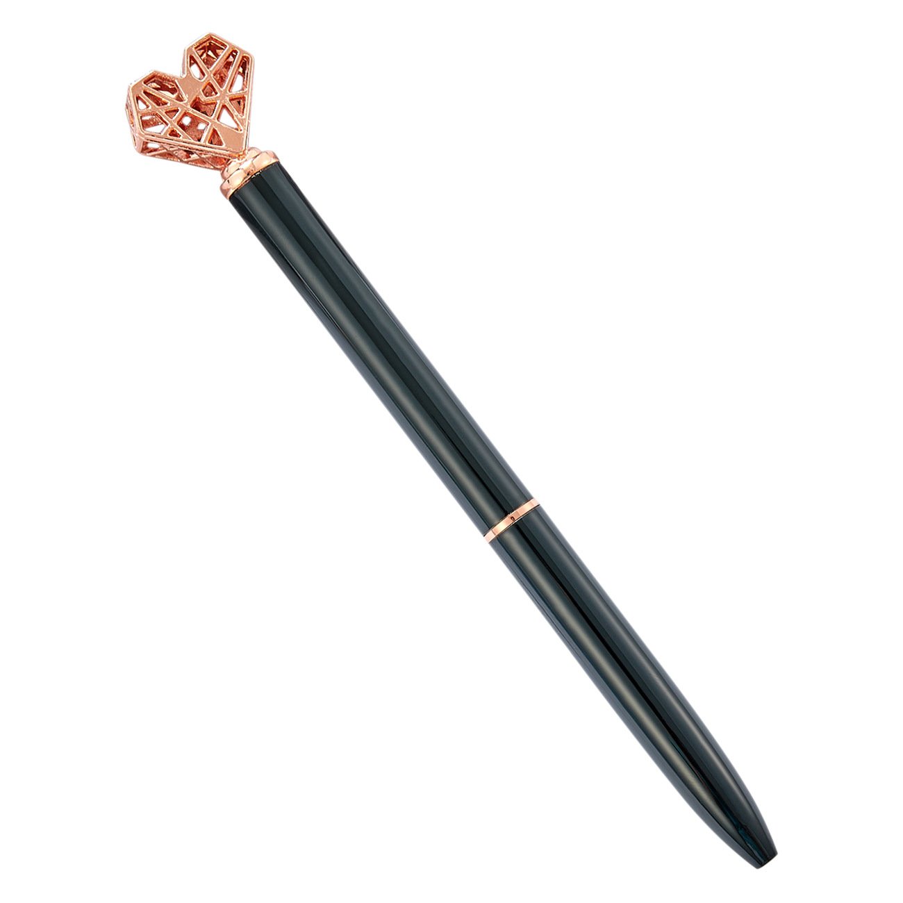 Wholesale New Cute Love Shape 1.0mm Large Diamond Crystal Customized Metal Ballpoint Pen