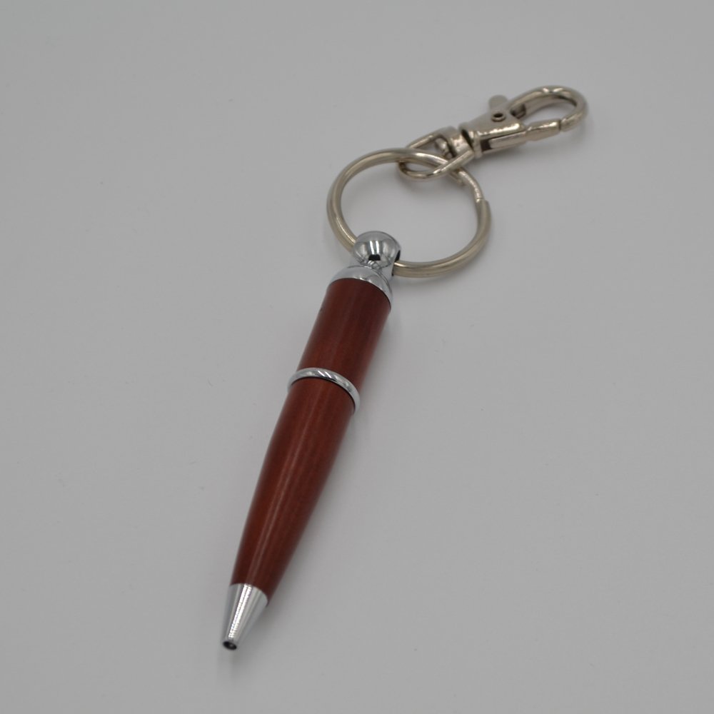 custom attractive wooden ballpoint pens with keychain