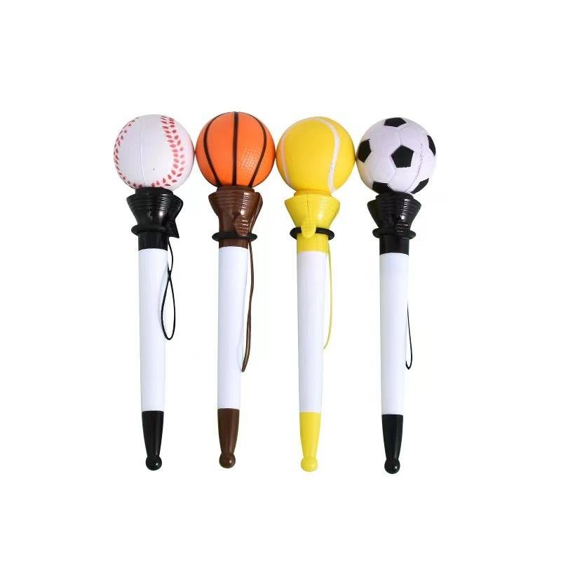 Theme Novelty Funny Tennis Cute Baseball Sport Ball Shape Pen for Kids School Office Home Supplies