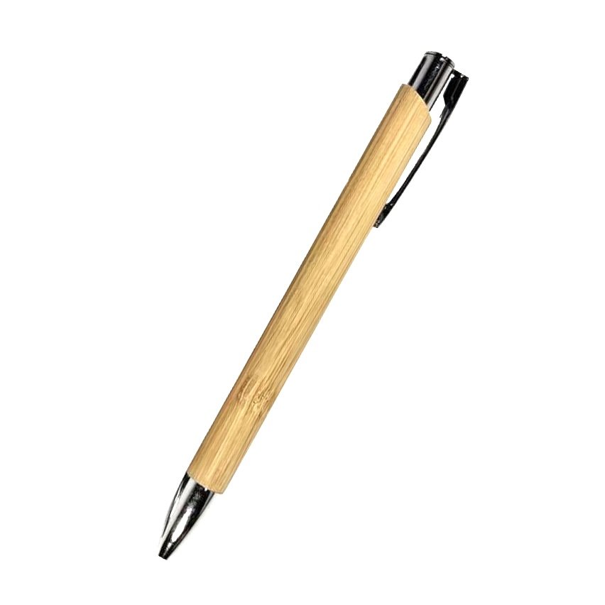 Wholesale Hot Sales Wood Ballpoint Plastic Holder Customized Logo Eco Friendly Promotion BallPoint Bamboo Pen