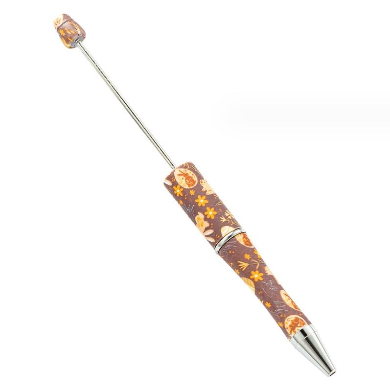 Easter day diy Bead Pen Plastic Beaded School Office Writing Supplies Stationery Wedding Gift Ballpoint Pen
