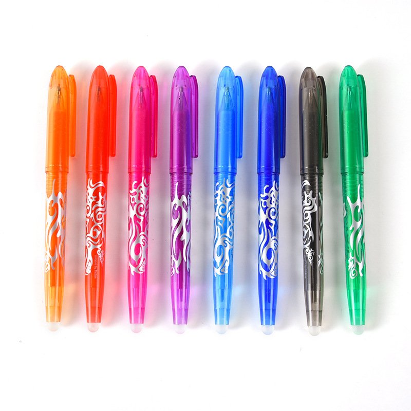 Creative color eraser pen student temperature controlled erasable pen office stationery supplies gel pen