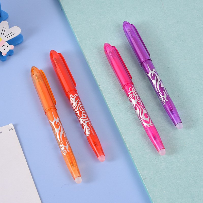 Creative color eraser pen student temperature controlled erasable pen office stationery supplies gel pen