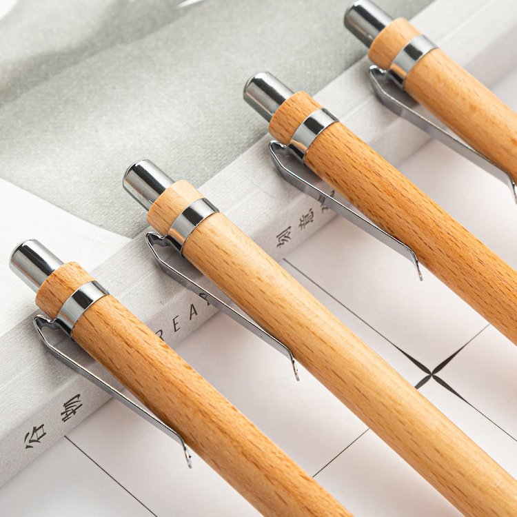 Wholesale Eco-Friendly High Quality Bamboo Ball Pen Promotion Gift Wood Printed Custom Logo Bamboo Ballpoint Pen