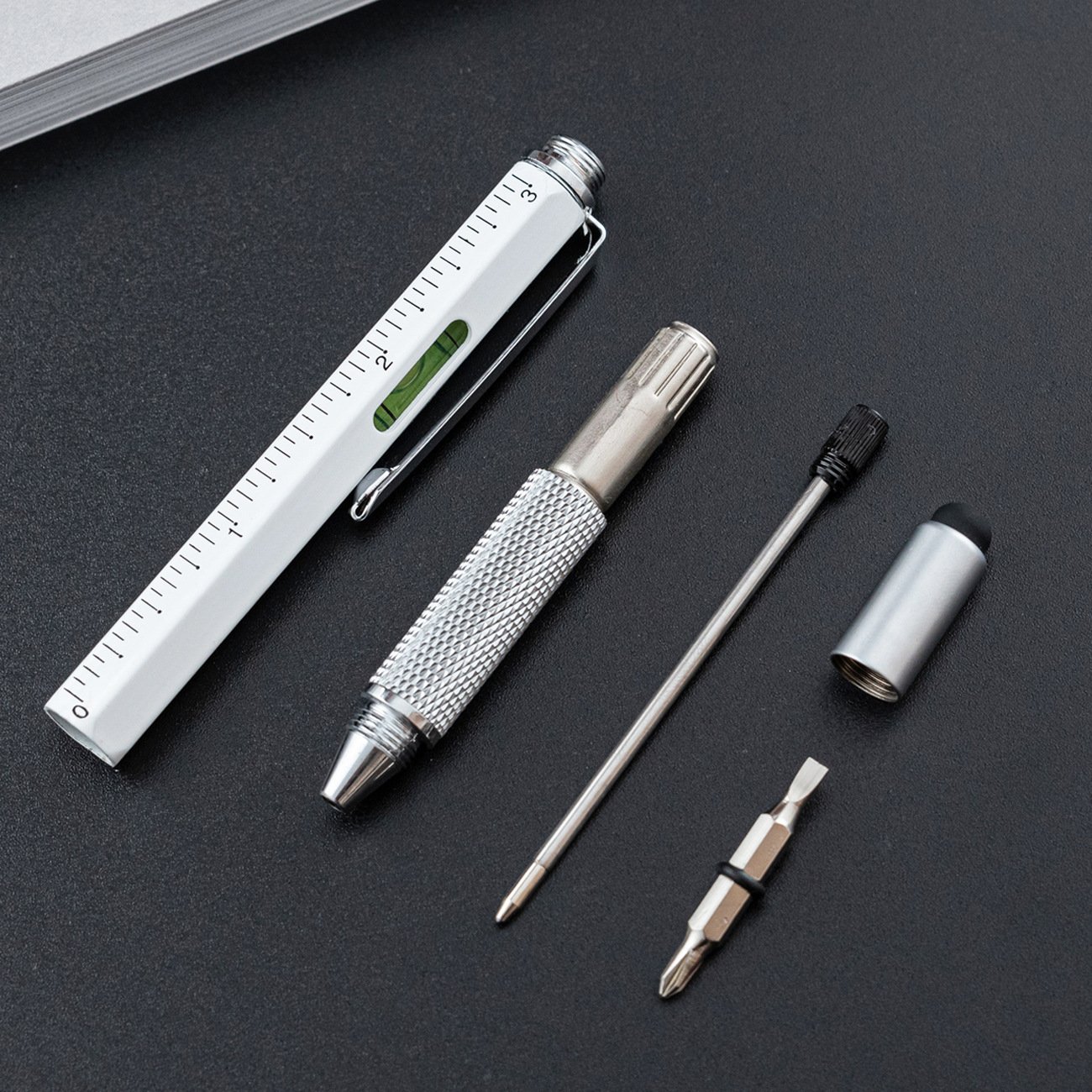 wholesale custom logo multifunctional ballpoint pen luxury metal ballpoint pens 6 in 1