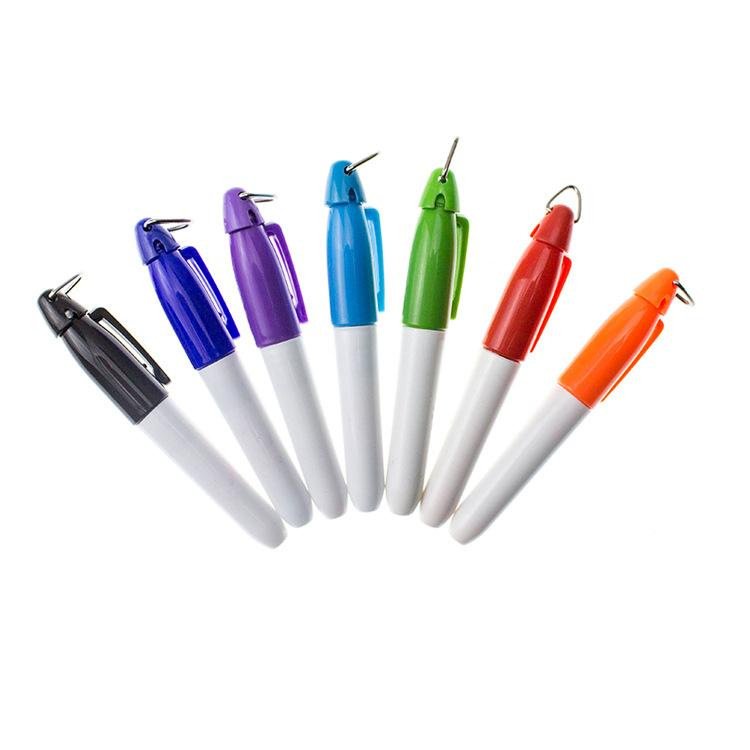 Heart Glitter Nurse Badge Reel Pen Kit Mini Highlighter Permanent Marker Ballpoint Pen Retractable Keychain Nurse Pen Set