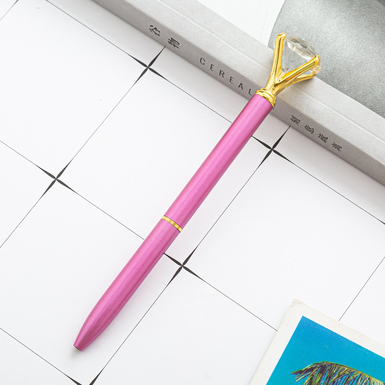 Metal Diamond Head Crystal Ball Pen Concert Pen Creative Pen Stationery Gift