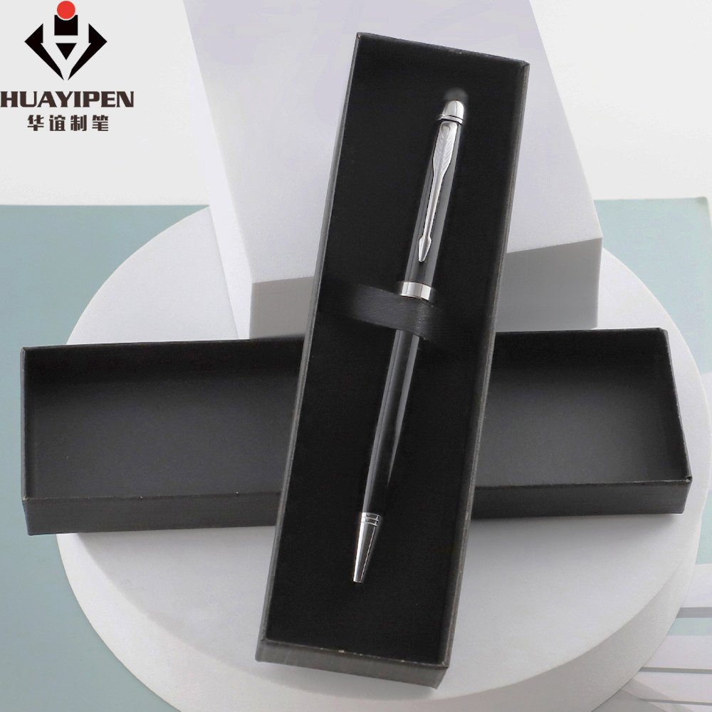 Factory Wholesale Black White Metal Ballpoint Pen Simple Stylus Pen for Touch Screen Custom Logo
