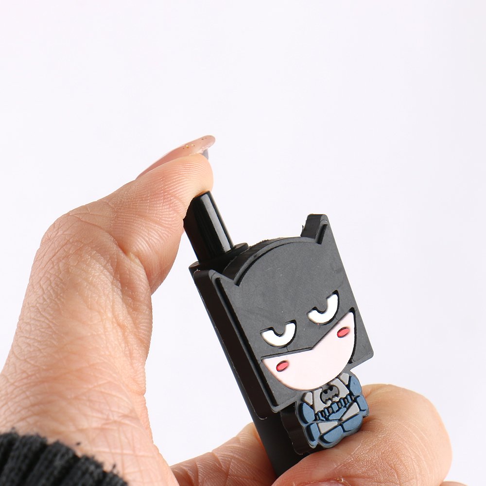 Factory custom Cartoon superhero doll toy ballpoint pen boys promotional gift 0.5mm plastic press styling pen for kids