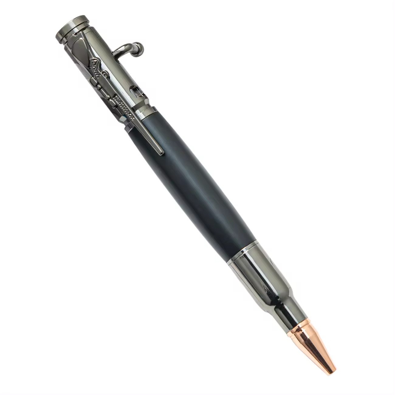 Wholesale Creative Metal Pen Press-Action Machine Gun Design Multi-Color Ballpoint Pen with Custom Logo for Business & Gift Use