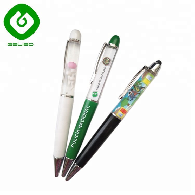 Factory supplier Custom Logo Liquid Floating Pen with naked girl floaters for promotion