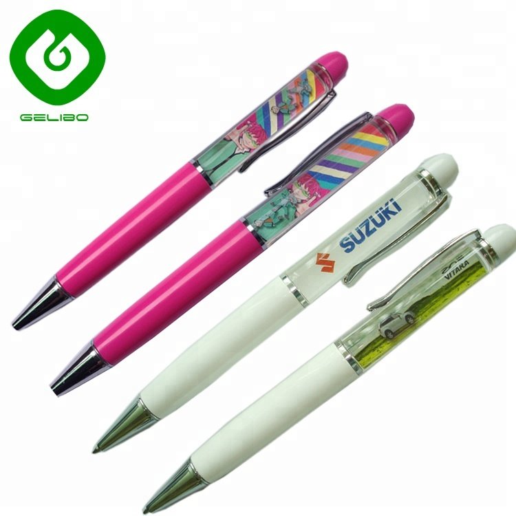 Factory supplier Custom Logo Liquid Floating Pen with naked girl floaters for promotion