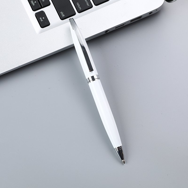 2024 Factory Outlet Wholesale All Silver Metal Ball Pen Personalized Logo Matte Black Color High Grade Gift Ballpoint Pens