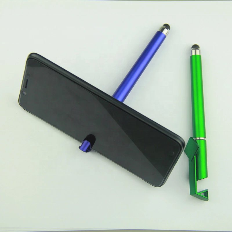 4 In 1 OEM Pen Wholesale Gift Multifunction Custom Logo QR Code Advertising stylus Pen with stand