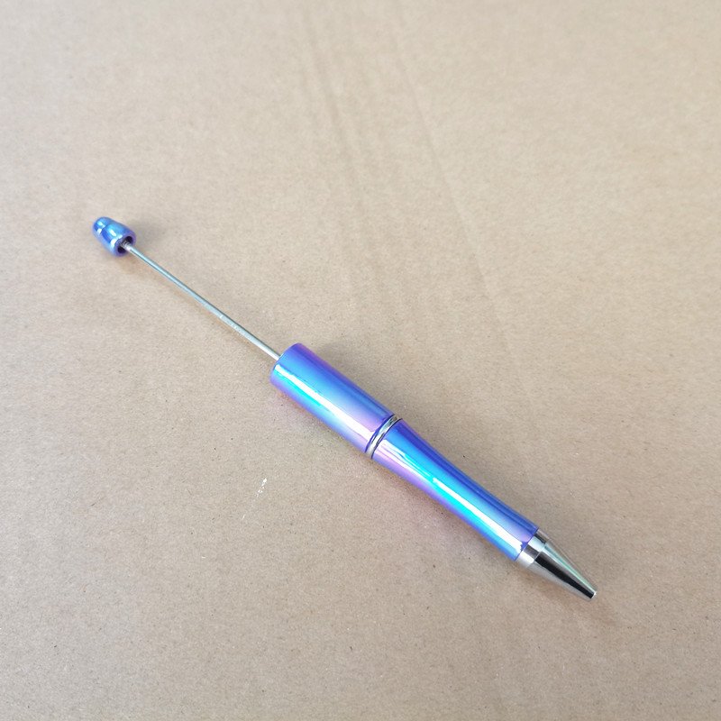 UV gradient DIY beads school office Focal Logo Custom Plastic Multiple Colour Girls DIY Beads Pen