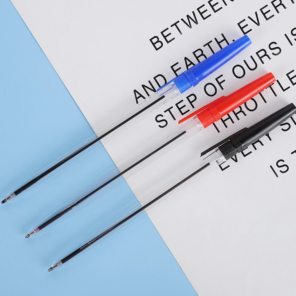 1.0mm Ball Point Pen Biros Red Blue Black Classical Appearance Fit For School Students Office