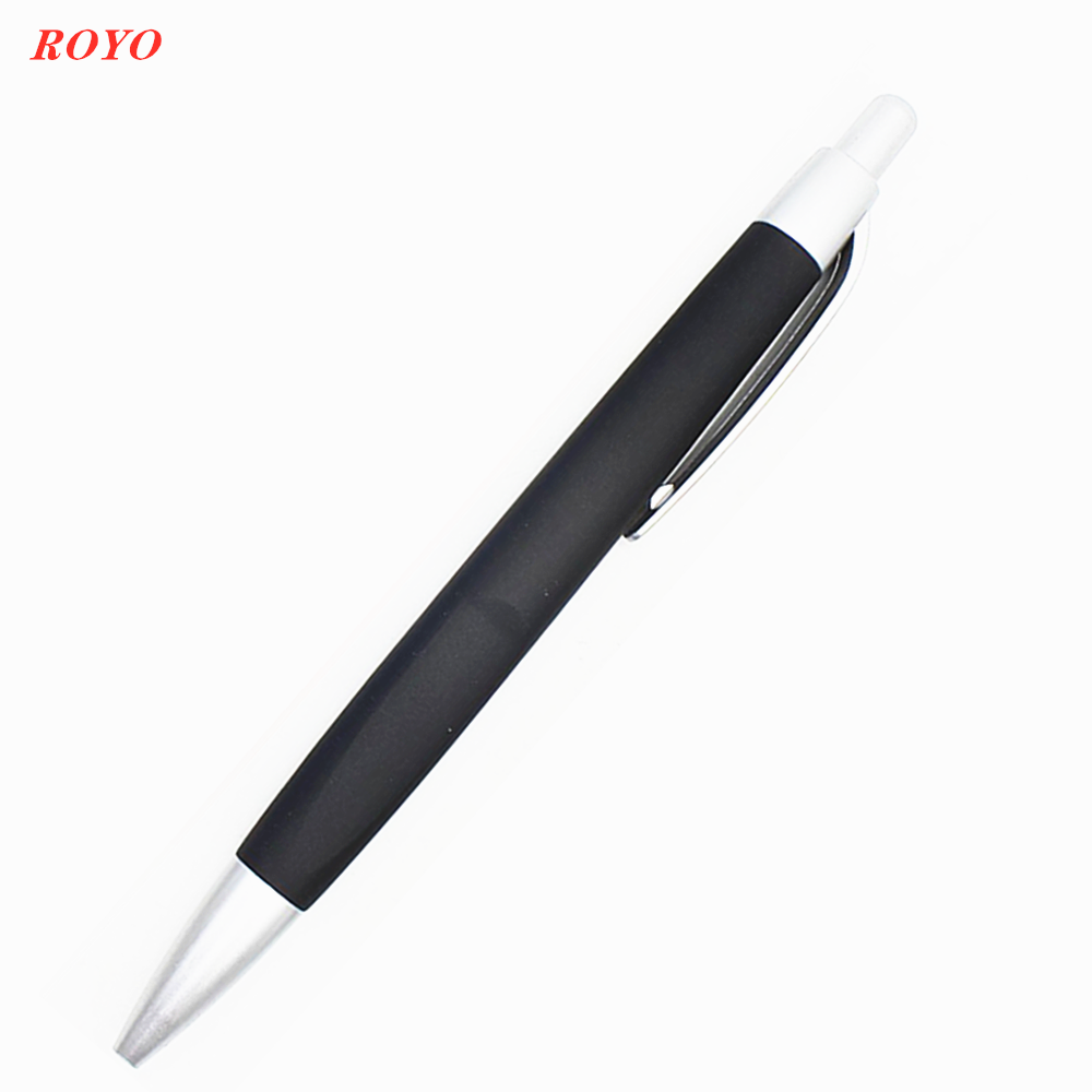 Factory Production Cheap Matte rubber Advertising Plastic Ballpen Promotional Gift Ballpoint Pen With Custom Logo