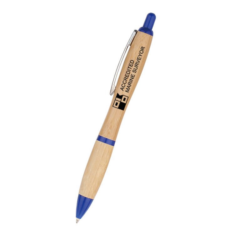 Custom logo laser or print bamboo ballpoint pen promotional cheap pen