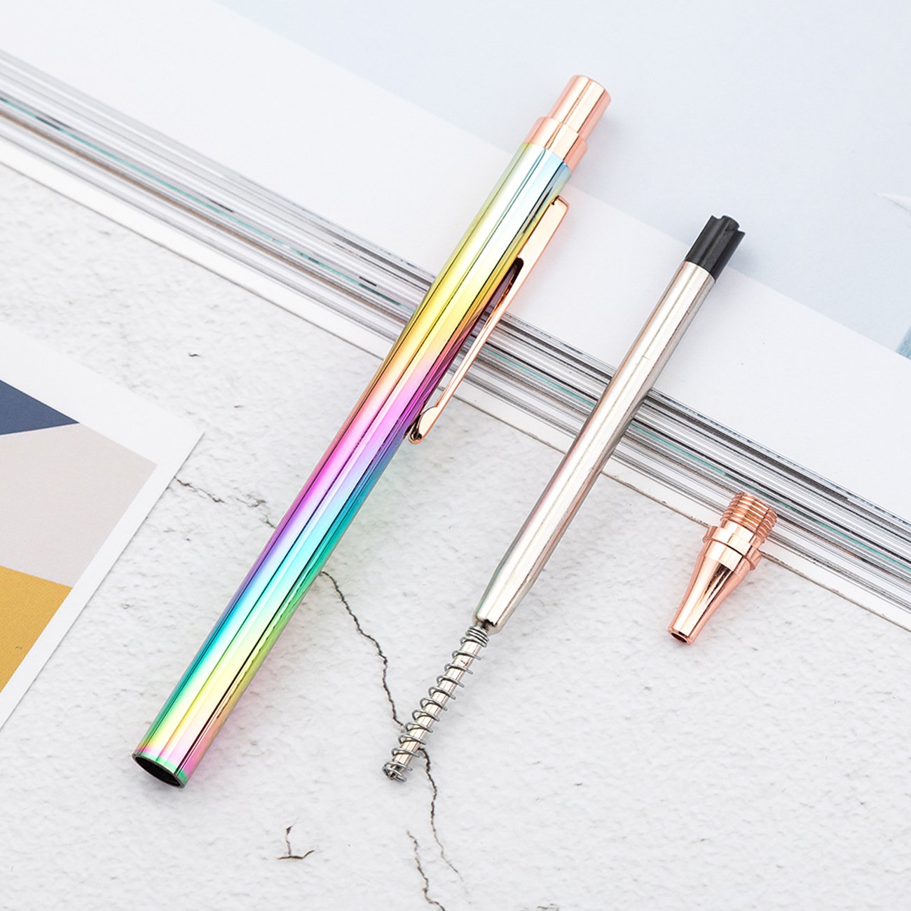 wholesale Aluminum rod pen Press the metal custom advertising ballpen promotion gift pen custom logo ballpoint pens